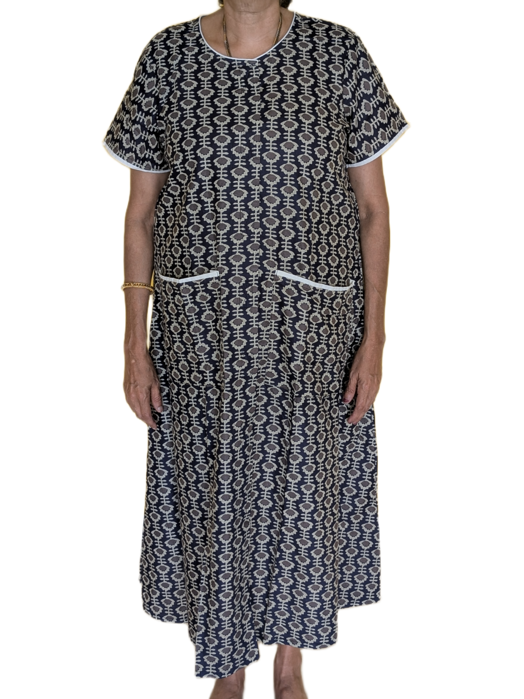 Fully front Open Nighty With Pockets
