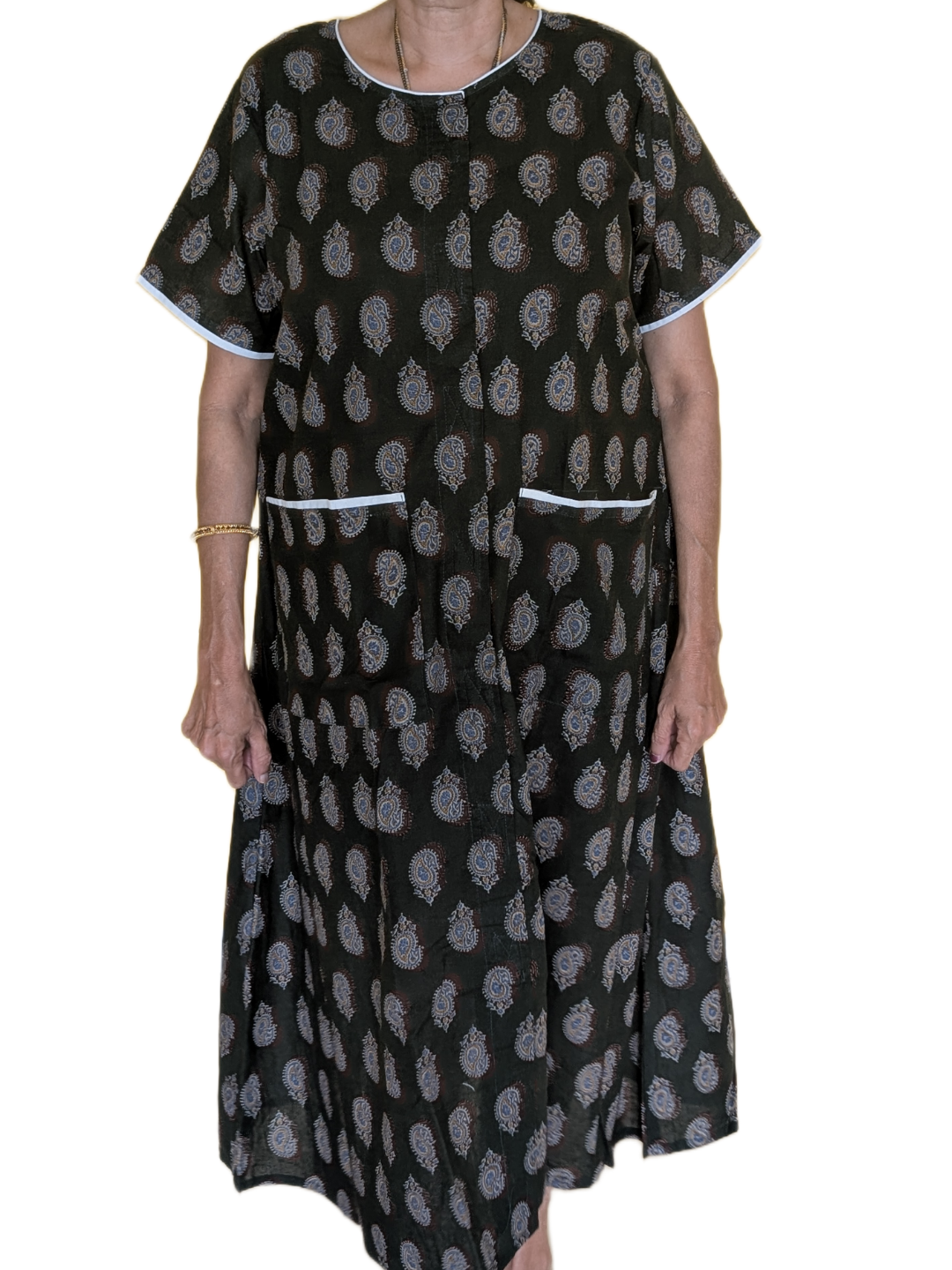 Fully front Open Nighty With Pockets