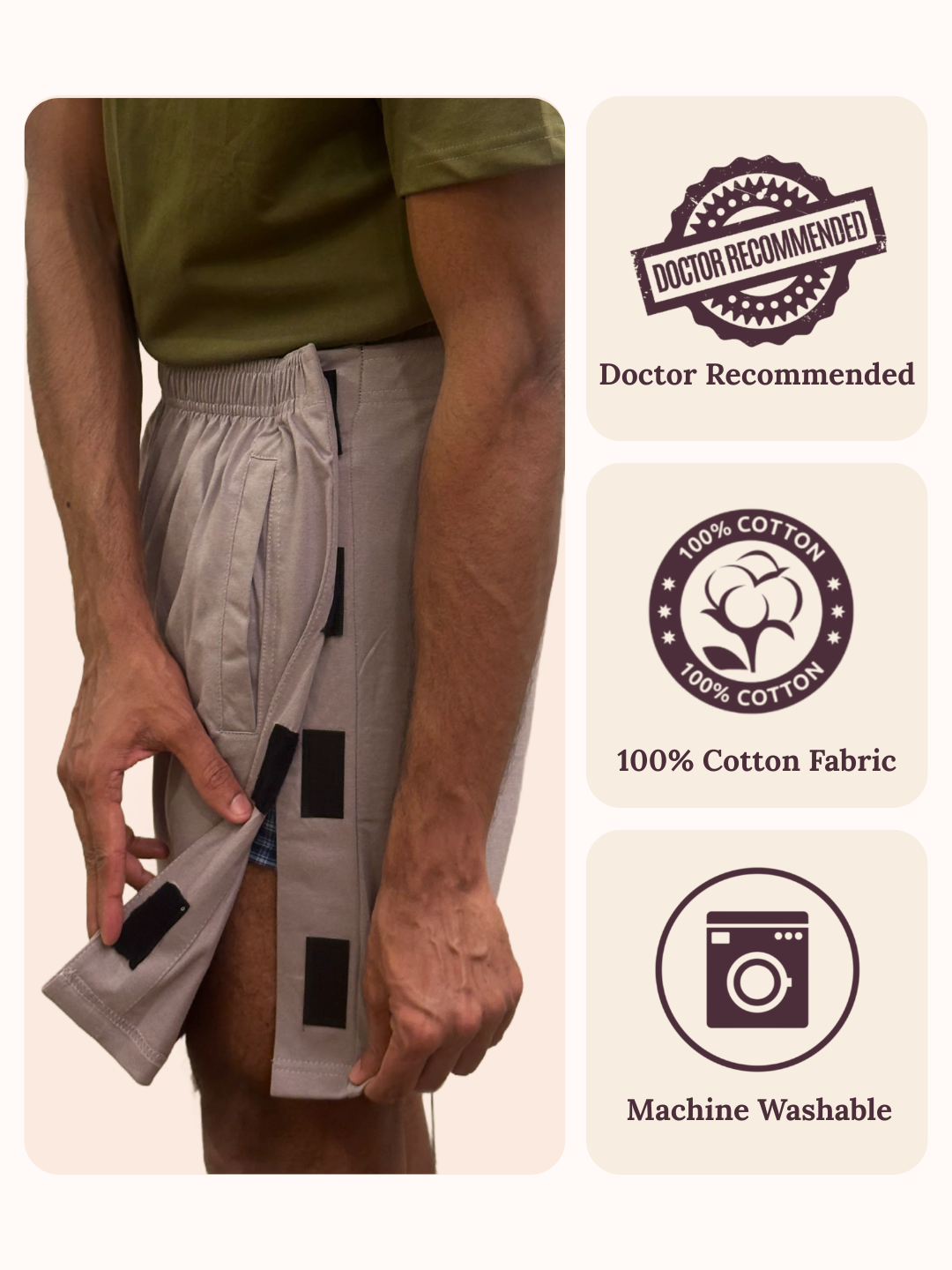 Side Open Unisex Shorts