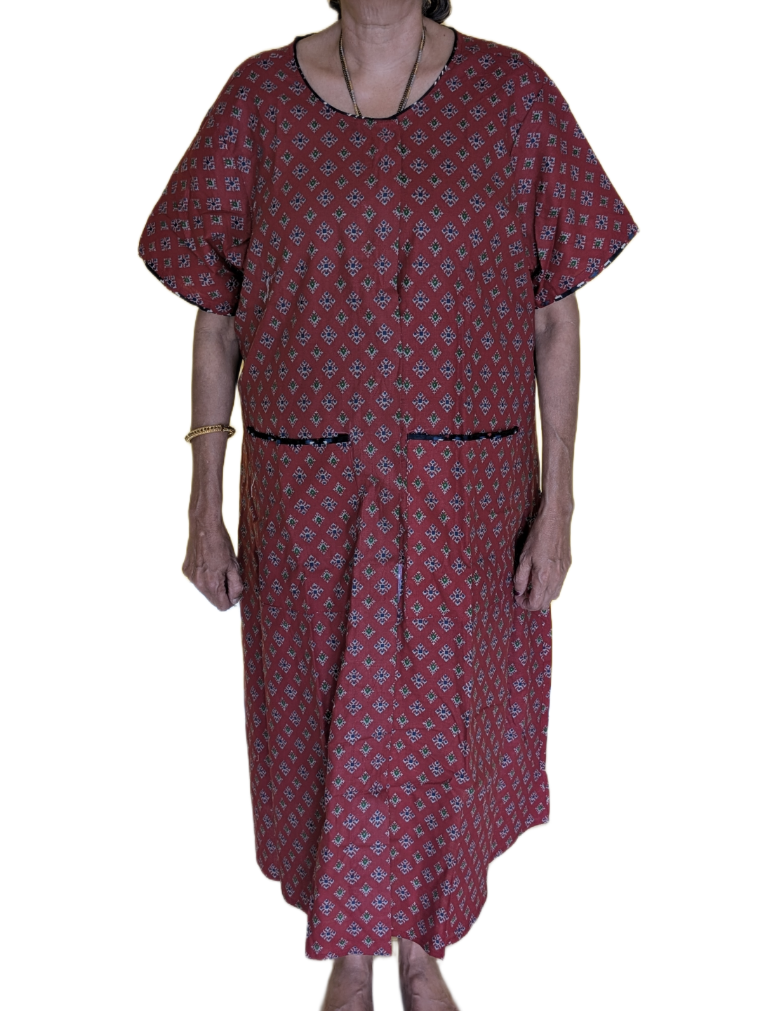 Fully front Open Nighty With Pockets