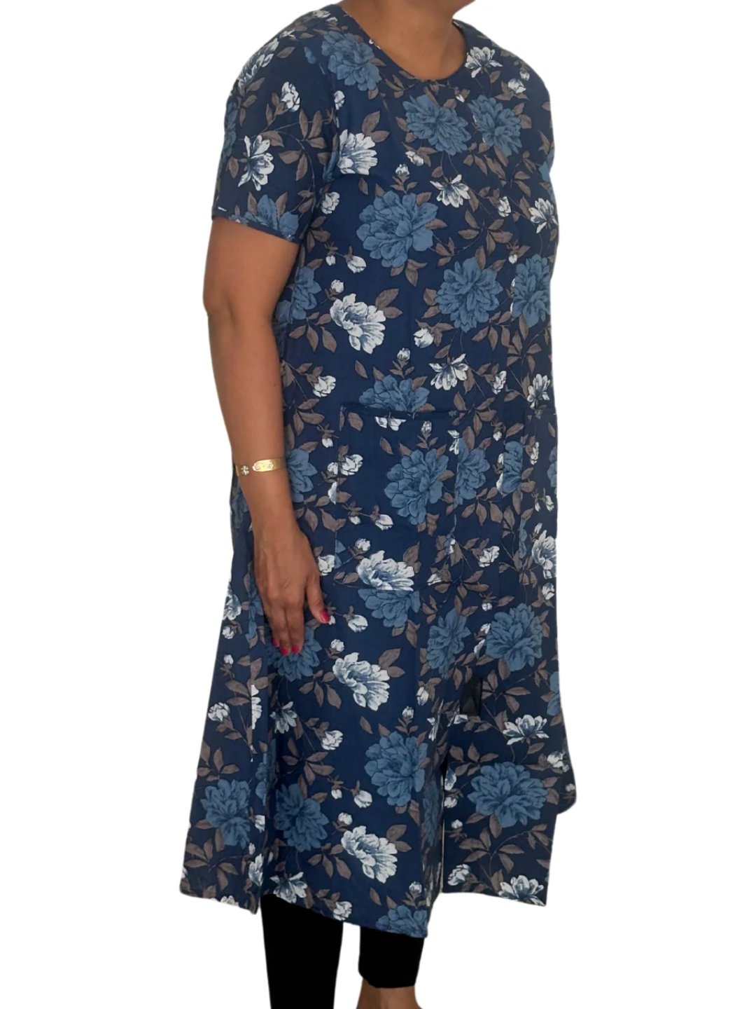 Fully front Open Nighty With Pockets