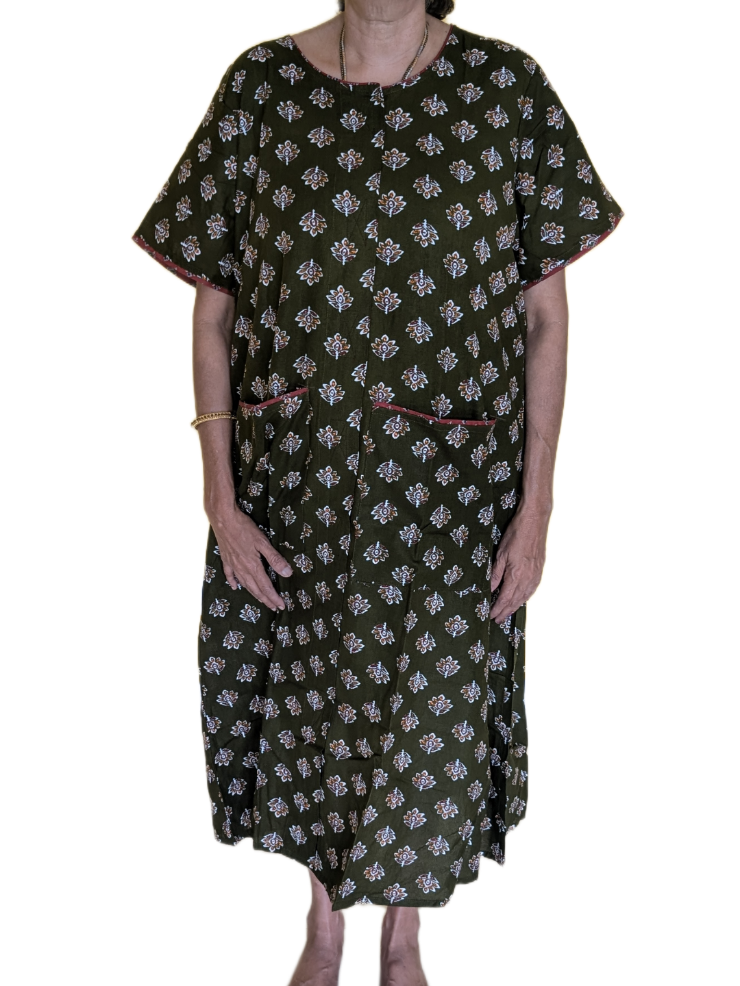 Fully front Open Nighty With Pockets