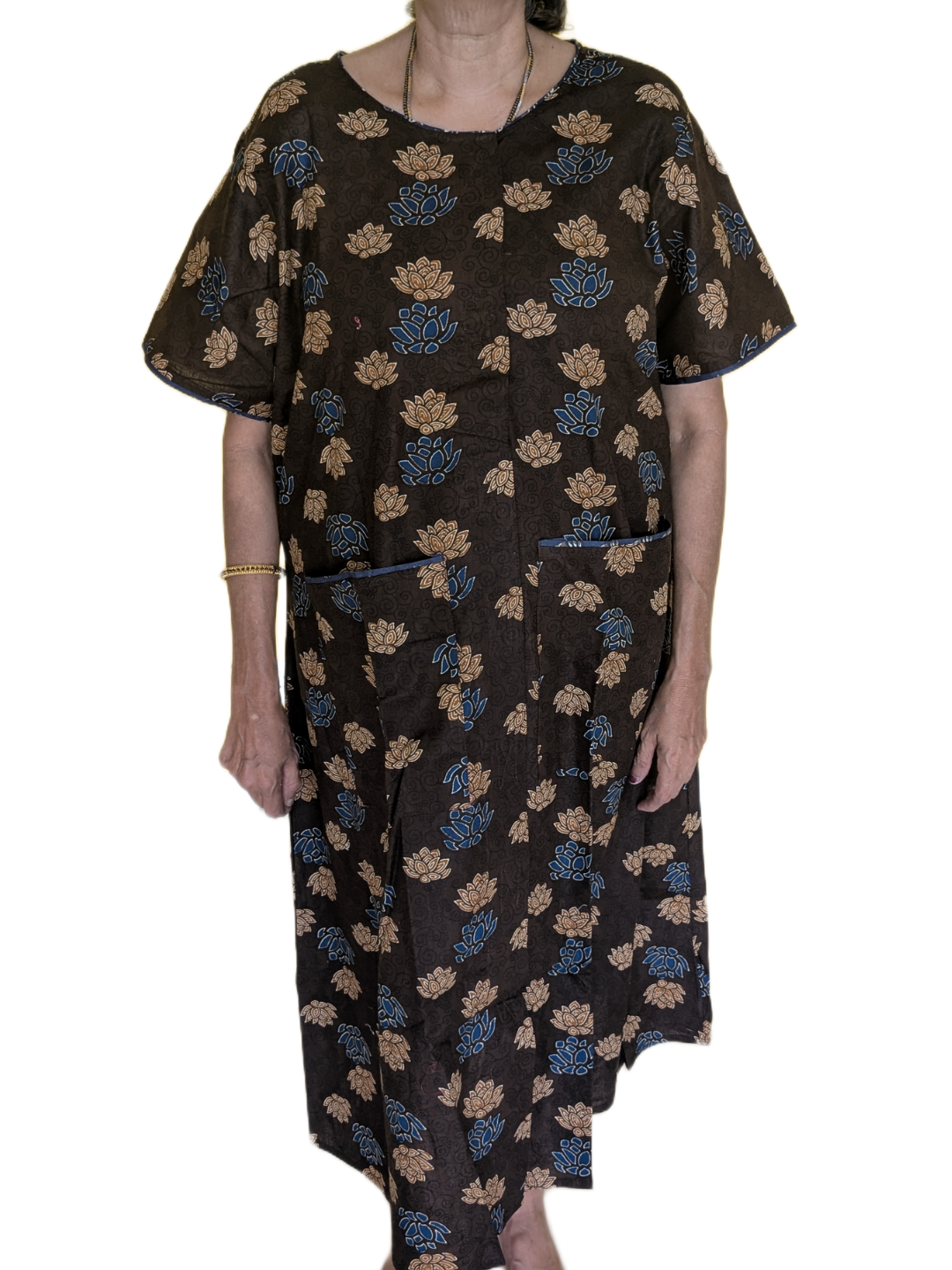 Fully front Open Nighty With Pockets