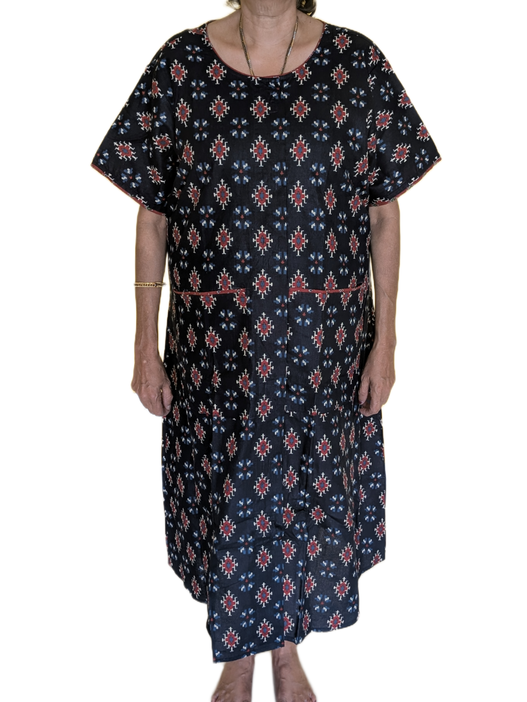 Fully front Open Nighty With Pockets