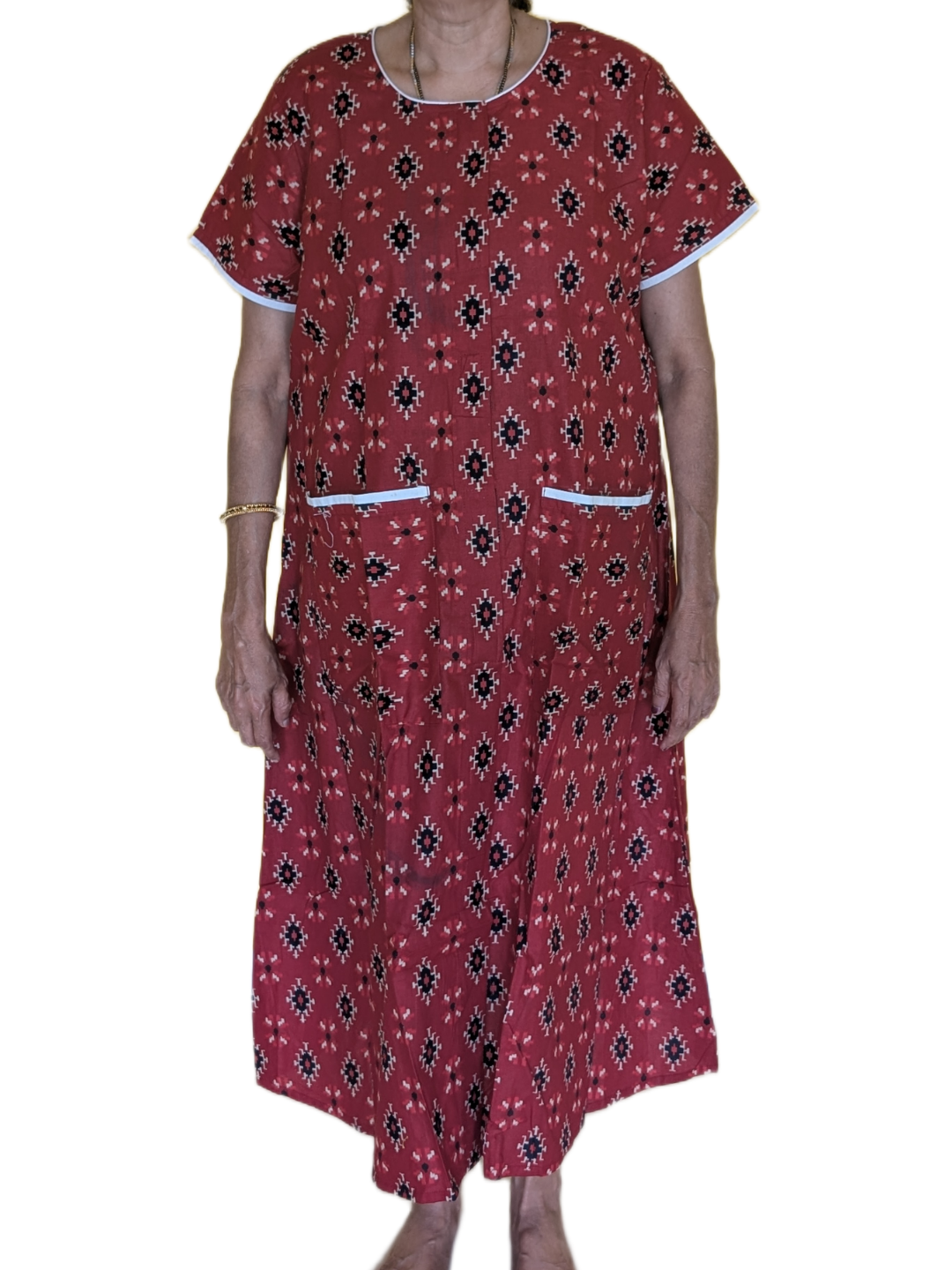 Fully front Open Nighty With Pockets