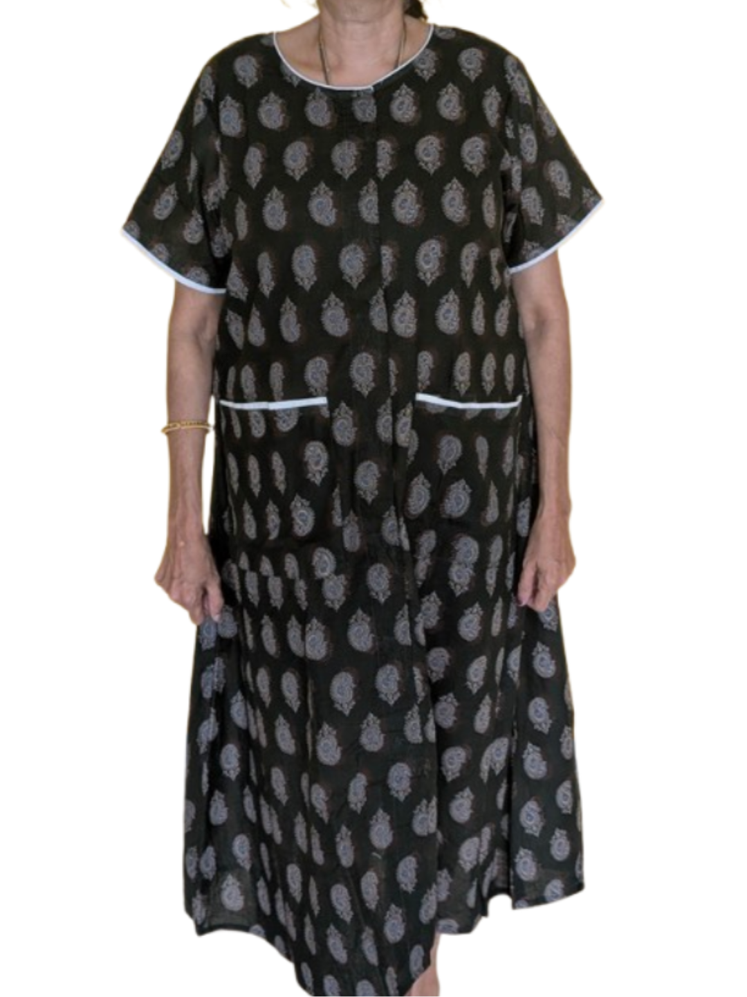 Fully front Open Nighty With Pockets