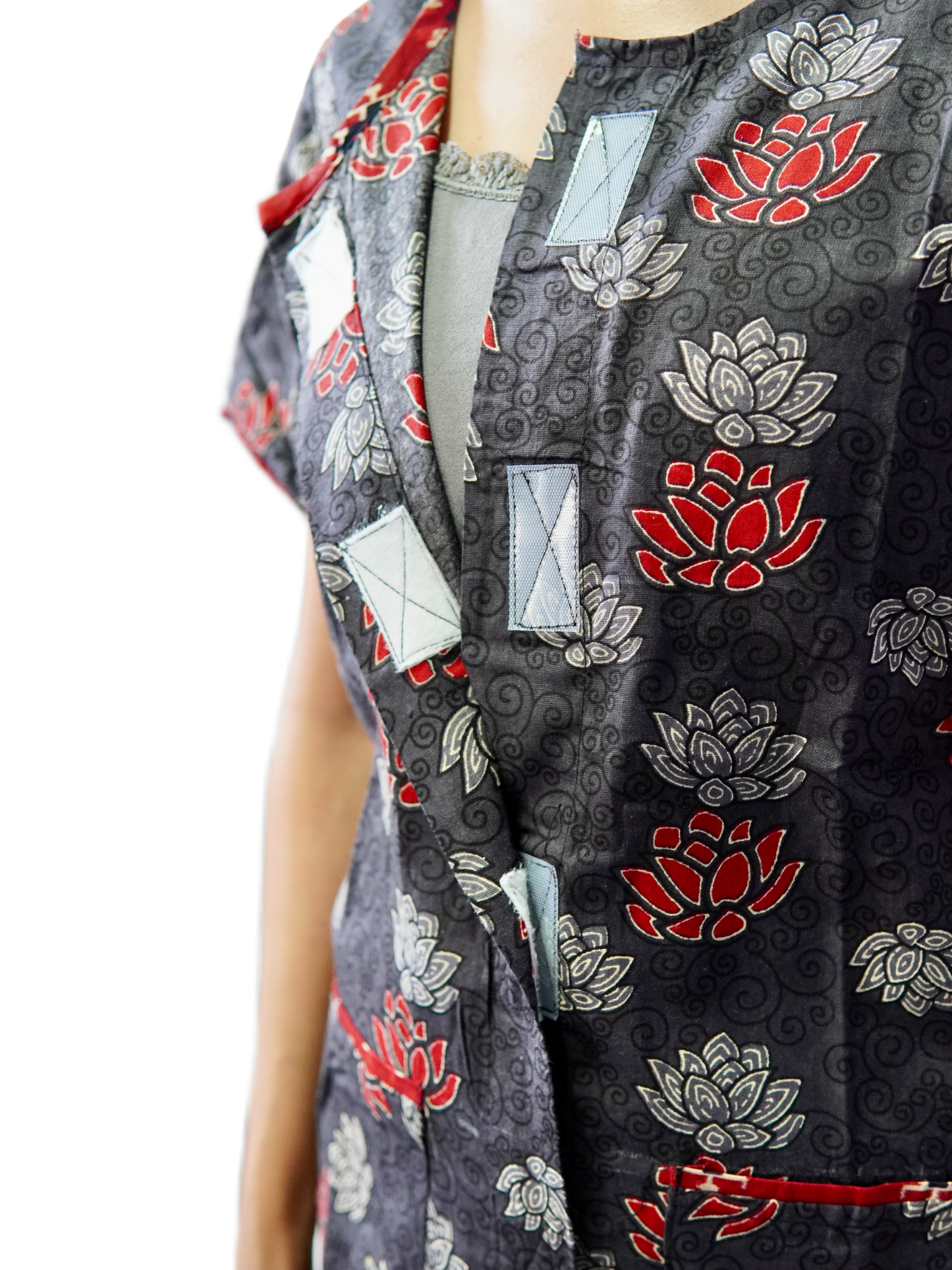 Fully front Open Nighty With Pockets