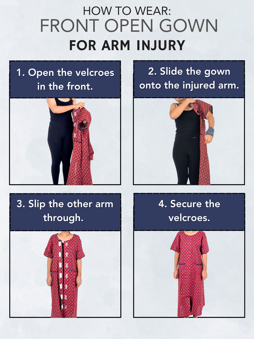 Fully front Open Nighty With Pockets