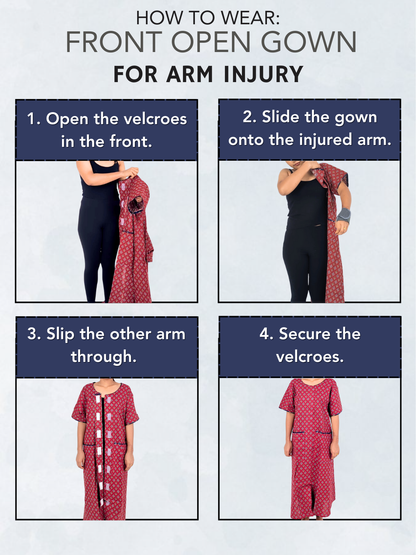 Fully front Open Nighty With Pockets