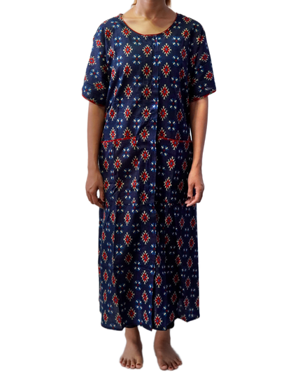 Fully front Open Nighty With Pockets