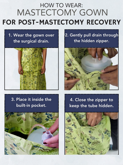 Mastectomy Post Surgery Gown