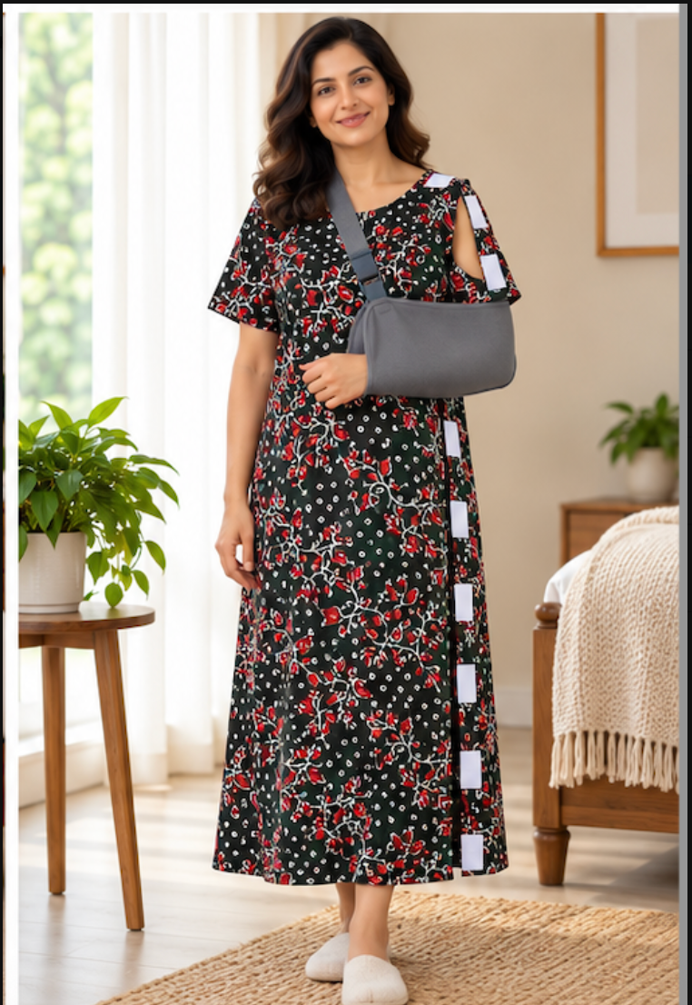Fully Side Open Gown