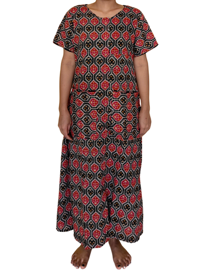 Fully front Open Nighty With Pockets