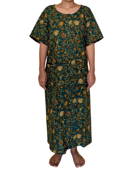 Fully front Open Nighty With Pockets