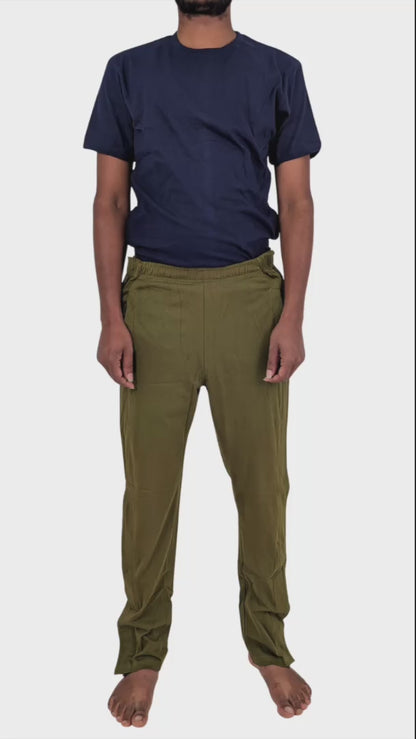 Video demonstrating how to wear front open pants