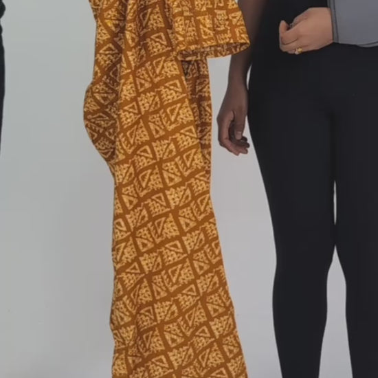 Video demonstrating how to wear side open gown